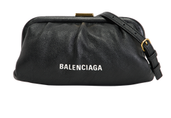 XS Cloud Clutch, Leather, Black, 618895, DB/S, 3*